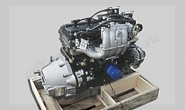 Двигатель 452 СГР "Евро-4" (блок "Bosch") со сцеплением, шкив 2 ремня, кронш. ГУР
