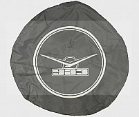 Чехол запасного колеса  469, 3151 (серый цвет) винил/кожа, с резинкой