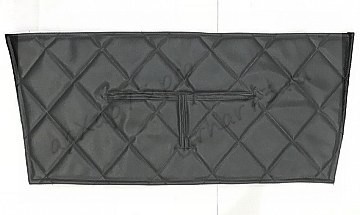 Утеплитель радиатора Патриот (винил/кожа, поролон, ватин, стеганый "Ромб") Цвет чёрный
